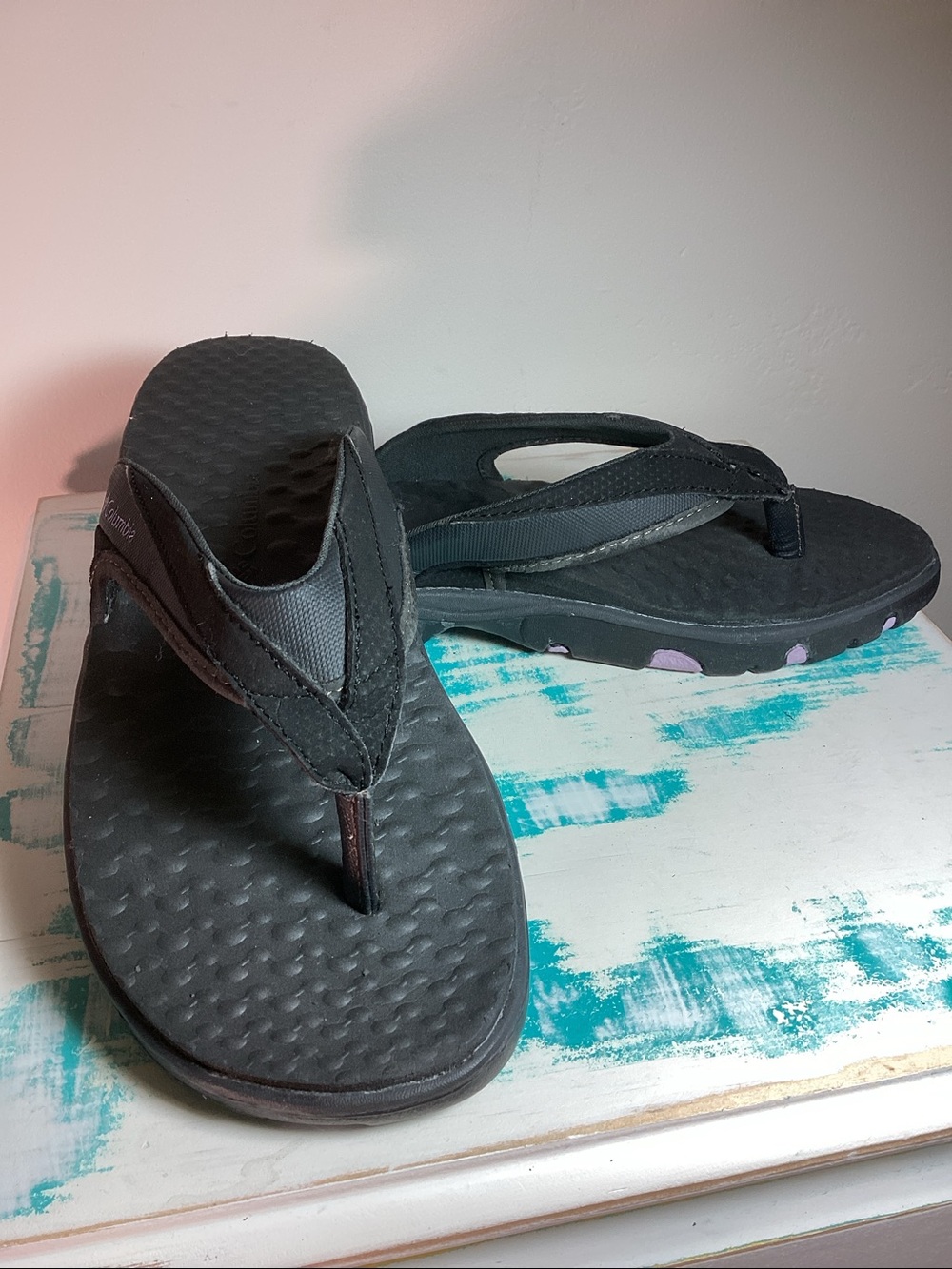 Columbia Silver Sands Thong II Black Sandals